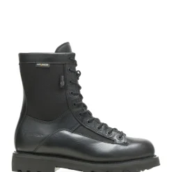 Wolverine Bates, Men'S, 8", Durashocks®, Waterproof, Lace-To-Toe Boot, Leather, Nylon Upper, Shock Absorbing, Slip Resistant, Energy Returning Outsole." /> Black Hot