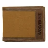 Wolverine Canvas & Leather Bifold Wallet Brown/Chestnut Sale