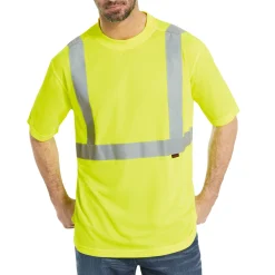 Wolverine Caution Short Sleeve Tee Hi Vis Green Shop