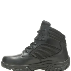 Wolverine Gx X2 Mid Dryguard+, Rubber Outsole, Lugs, Cushioning, Leather, Polyester, Waterproof, Breathability, Bloodborne Pathogen Resistance, Foam Insert, X-Traction Outsole, Ankle Protection.