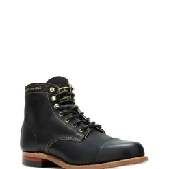 Wolverine Men'S 1000 Mile X Rawlings Gold Glove Award® Cap-Toe Original Boot Black & Gold Store