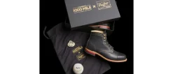 Wolverine Men'S 1000 Mile X Rawlings Gold Glove Award® Cap-Toe Original Boot Black & Gold Store