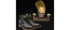 Wolverine Men'S 1000 Mile X Rawlings Gold Glove Award® Cap-Toe Original Boot Black & Gold Store
