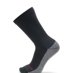 Wolverine Men'S Cotton Comfort Steel Toe Crew (6 Pk) Black Fashion