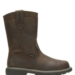 Wolverine Men'S Floorhand Met-Guard Steel-Toe Wellington Work Boot Dark Brown Fashion