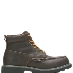 Wolverine Men'S Floorhand Moc-Toe 6" Steel-Toe Work Boot Dark Brown Best