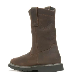 Wolverine Men'S Floorhand Square-Toe Steel-Toe Wellington Work Boot Dark Brown Hot