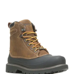 Wolverine Men'S Floorhand Swamp 6" Steel-Toe Work Boot Dark Brown Clearance