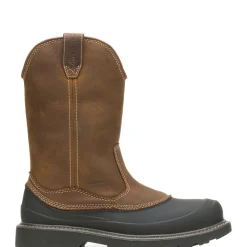 Wolverine Men'S Floorhand Swamp Steel-Toe Work Wellington Dark Brown Hot