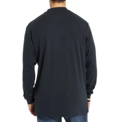 Wolverine Men'S Fr Long Sleeve Henley Navy Store
