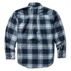 Wolverine Men'S Fr Plaid Long Sleeve Twill Shirt Navy Plaid Online