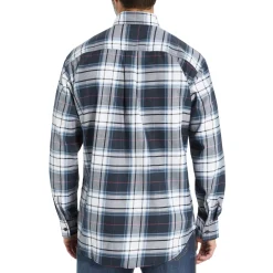 Wolverine Men'S Fr Plaid Long Sleeve Twill Shirt Navy Plaid Online
