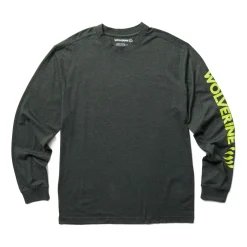 Wolverine Men'S Graphic Long Sleeve Dark Grey Heather Cheap