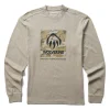 Wolverine Men'S Graphic Long Sleeve Tee Tan Heather Hot