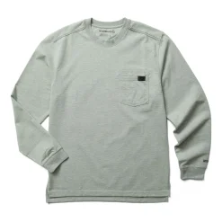 Wolverine Men'S Guardian Cotton™ Long Sleeve Pocket Tee Light Grey Heather Online