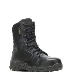 Wolverine Men'S Gx-8 Composite Toe Side Zip Boot With Gore-Tex® Black Clearance