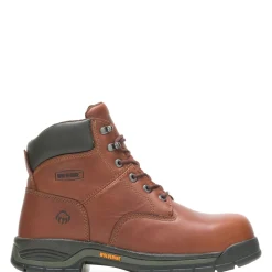 Wolverine Men'S Harrison Lace-Up Steel-Toe 6" Work Boot Brown New