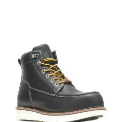 Wolverine Men'S I-90 Durashocks® Moc-Toe 6" Work Boot Black/White Flash Sale