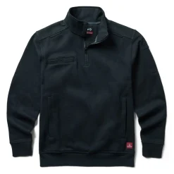 Wolverine Men'S Job Shirt Quarter Zip Black Hot