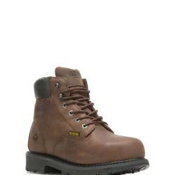 Wolverine Men'S Mckay Waterproof Steel-Toe 6” Work Boot Brown Best Sale