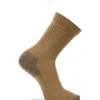 Wolverine Men'S 3-Pk Cotton Crew Sock Coyote Brown Hot