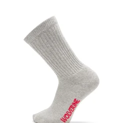 Wolverine Men'S 4-Pk. Full Cushion Cotton Crew Sock Grey Fashion