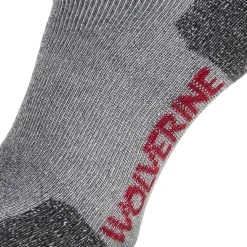 Wolverine Men'S 2-Pk. Safety Toe Moisture Wicking Sock Black Sale