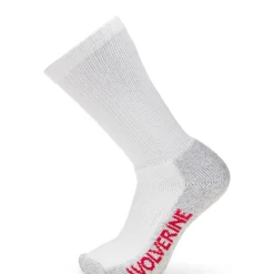 Wolverine Men'S 2-Pk. Steel Toe Cotton Mid-Calf Sock White/Grey Flash Sale