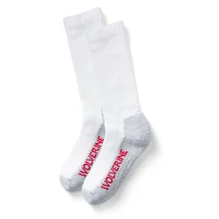 Wolverine Men'S 2-Pk. Steel Toe Cotton Mid-Calf Sock White/Grey Flash Sale
