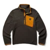 Wolverine Men'S Polar Fleece 1/4 Zip Charcoal New