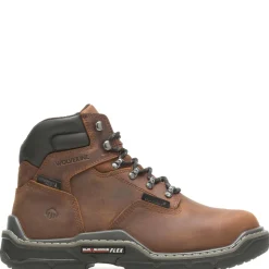 Wolverine Men'S Raider Durashocks® Waterproof 6" Met-Guard Work Boot Peanut Discount