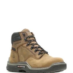 Wolverine Men'S Raider Durashocks® Waterproof 6" Work Boot Brown Shop