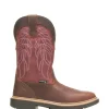 Wolverine Men'S Rancher Durashocks® Carbonmax® Wellington Work Boot Peanut/Red New
