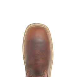 Wolverine Men'S Rancher Durashocks® Carbonmax® Wellington Work Boot Peanut/Red New