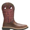Wolverine Men'S Rancher Durashocks® Steel Toe Wellington Red New