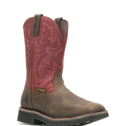 Wolverine Men'S Rancher Met Guard Steel-Toe Wellington Brown/Red Online