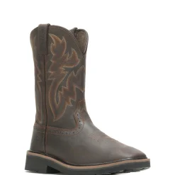 Wolverine Men'S Rancher Square-Toe Steel-Toe Wellington Dk Brown/Rust Hot