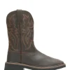 Wolverine Men'S Rancher Square-Toe Wellington Dk Brown/Rust Shop