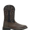 Wolverine Men'S Rancher Waterproof Steel-Toe Wellington Black/Brown Clearance