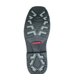 Wolverine Men'S Rancher Waterproof Steel-Toe Wellington Black/Brown Clearance