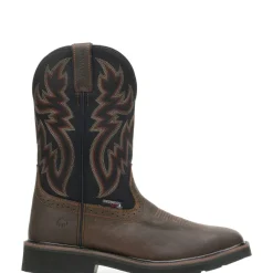 Wolverine Men'S Rancher Waterproof Wellington Black/Brown Shop