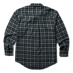 Wolverine Men'S Rivet Flannel Shirt Dark Navy Plaid Hot