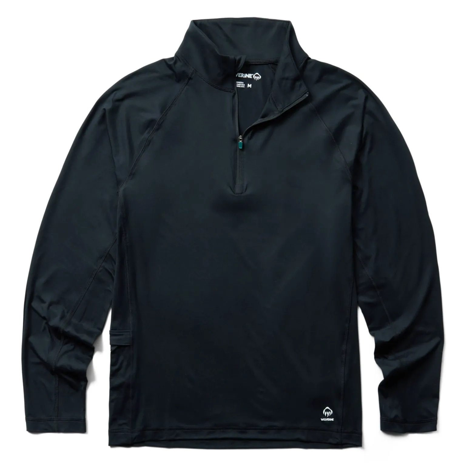 Wolverine Men'S Sun-Stop Eco 1/2 Zip Black New