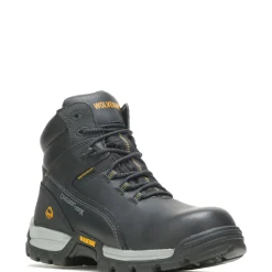 Wolverine Men'S Tarmac Waterproof Reflective Composite-Toe 6" Work Boot Black Cheap