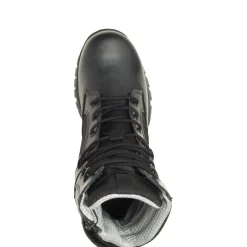Wolverine Proprietary Rubber Outsole, Directional Outsole Lugs, Multi-Directional Lugs, Energybound™ Cushioning, Waterproof Full-Grain Leather, 1680D Performance Polyester, Enhanced Membrane Waterproofing Technology, Dryguard+, Bloodborne Pathogen Resistance, Pu Foam Insert, X-Traction Outsole, Contoured Padded Collar.